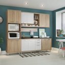Ver imagem 1 de Cozinha Completa com Tampo 12 Portas 7 Peças Sicília Multimóveis