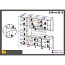 Ver imagem 4 de Cozinha Completa com Tampo 12 Portas 7 Peças Sicília Multimóveis