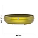 Ver imagem 5 de Vaso Bacia Decorativo Osaka Dourado M 11,5x44x36 cm - D’Rossi