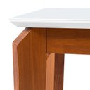 Ver imagem 4 de Aparador Madeira Maciça Tampo MDF Milão Branco/Garapa