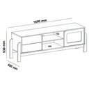 Ver imagem 6 de Rack Sala Tv 65 Nature C/ Gavetas Prateleiras e Porta Carvalho/ Terracota/ Palha