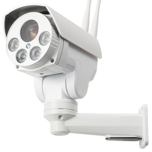Camera De Segurança A prova d'água Externa Wifi 5MP 1920p PTZ Gira 360 Com Audio Bidirecional E Zoom