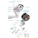 Ver imagem 3 de Camera De Segurança A prova d'água Externa Wifi 5MP 1920p PTZ Gira 360 Com Audio Bidirecional E Zoom