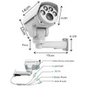 Ver imagem 6 de Camera De Segurança A prova d'água Externa Wifi 5MP 1920p PTZ Gira 360 Com Audio Bidirecional E Zoom