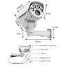 Camera De Segurança A prova d'água Externa Wifi 5MP 1920p PTZ Gira 360 Com Audio Bidirecional E Zoom - 6