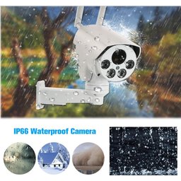 Camera De Segurança A prova d'água Externa Wifi 5MP 1920p PTZ Gira 360 Com Audio Bidirecional E Zoom - 10