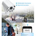 Ver imagem 5 de Camera De Segurança A prova d'água Externa Wifi 5MP 1920p PTZ Gira 360 Com Audio Bidirecional E Zoom