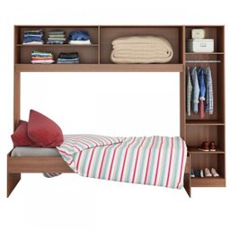 Guarda-Roupa 2650 com Módulo Aéreo e Cama de Solteiro - 3