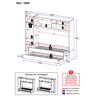 Guarda-roupa Solteiro 2 em 1 com Cama Embutida e Auxiliar Branco Brilhante Multimóveis - 4