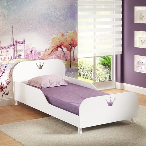 Cama Infantil com Proteção Lateral Princesa complementar