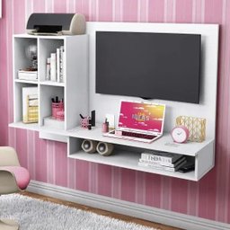 Escrivaninha Suspensa com Painel para Tv Até 32 Polegadas Show Albatroz Móveis - 1