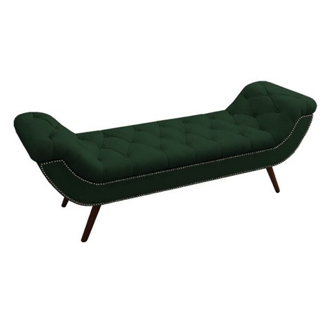 Recamier Divã Odessa P04 195 cm Suede - ADJ Decor - Verde TCA 947