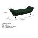 Ver imagem 4 de Recamier Divã Odessa P04 195 cm Suede - ADJ Decor - Verde TCA 947