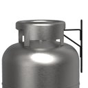 Ver imagem 2 de Kit 2 Suporte de Parede Suspenso para Gás Externo Preto Fs