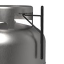 Ver imagem 7 de Kit 2 Suporte de Parede Suspenso para Gás Externo Preto Fs