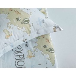 Jogo de Cama Solteiro Infantil Karsten 180 Fios Mundi - 3 Jogo de Cama Solteiro Infantil Karsten 180 Fios Mundi - 3