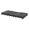 Puff Cama Solteiro Dobravel com Rodízios Lindecor Cor Cinza - 3