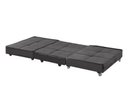Ver imagem 3 de Puff Cama Solteiro Dobravel com Rodízios Lindecor Cor Cinza