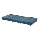 Ver imagem 3 de Puff Cama Solteiro Dobravel com Rodízios Lindecor Cor Azul