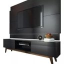 Ver imagem 1 de Rack com Painel Imcal Classic 180cm Preto Fosco com 2 Gavetas 73647-11847
