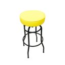 Ver imagem 2 de Banqueta Giratória Bar para Bancada Média Altura 65cm cor Preto Assento Amarelo Poltronas do Sul Ban