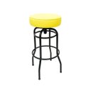 Ver imagem 1 de Banqueta Giratória Bar para Bancada Média Altura 65cm cor Preto Assento Amarelo Poltronas do Sul Ban