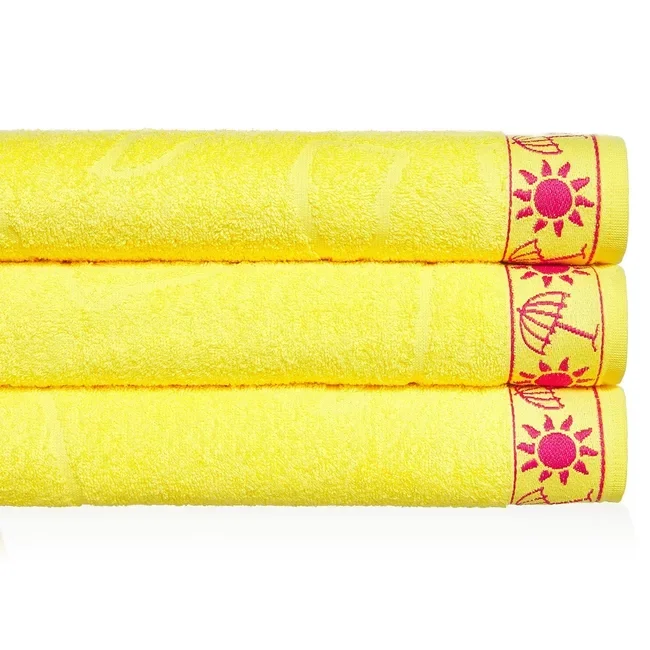 Toalha de Banho Felpuda Praia Felpa Premium Colors 78x160:amarelo