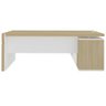 Conjunto Escritório Home Office 3 Peças Mesa em L Corp A06 Carvalho/branco - Mpozenato - 11