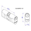 Ver imagem 2 de Fechadura Haga - Brava - Roseta 527 - Externa - 9186b