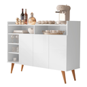 Ver imagem 5 de Buffet Aparador Celta 3 Portas Design Moderno em MDP - Branco