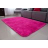 Tapete para Sala e Quarto Peludo Felpudo 1,80x1,80 Rosa Liso - 1
