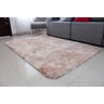 Tapete para Sala e Quarto Peludo Felpudo Macio 1,40x2,00 Bege Mesclado Claro - 1