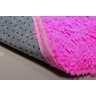 Tapete para Sala e Quarto Peludo Felpudo Macio 1,40x2,00 Rosa Liso Claro - 7
