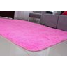Tapete para Sala e Quarto Peludo Felpudo Macio 1,40x2,00 Rosa Liso Claro - 2