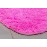 Tapete para Sala e Quarto Peludo Felpudo Macio 1,40x2,00 Rosa Liso Claro - 3