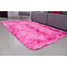 Tapete para Sala e Quarto Peludo Felpudo Macio 1,40x2,00 Rosa Mesclado - 1