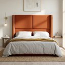 Ver imagem 1 de Cabeceira Cama Box King Size Estofada Essence 195cm com Sapatas Plásticas Braços Laterais