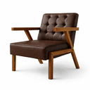 Ver imagem 1 de Conjunto 2 Poltronas Corino Zara Capitone Moderna Decorativa Braços Assimétricos 64cm para Sala Escr