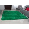 Tapete para Sala e Quarto Peludo Felpudo Macio 1,40x2,00 Verde - 1