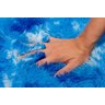 Tapete para Sala e Quarto Peludo Felpudo Macio 1,40x1,00 Azul Mesclado - 5