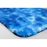 Tapete para Sala e Quarto Peludo Felpudo Macio 1,40x1,00 Azul Mesclado - 3