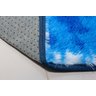 Tapete para Sala e Quarto Peludo Felpudo Macio 1,40x1,00 Azul Mesclado - 8