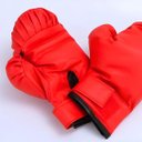 Ver imagem 4 de Luvas Boxe Equipamento Proteção Treinamento Vermelho