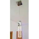 Ver imagem 3 de Kit 2 Pendente De Cristal Com Bolinhas Led Branca Quente 2700K Para Cabeceira Cama Quarto Lavabo