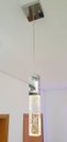 Ver imagem 3 de Kit 2 Pendente De Cristal Com Bolinhas Led Branca Quente 2700K Para Cabeceira Cama Quarto Lavabo