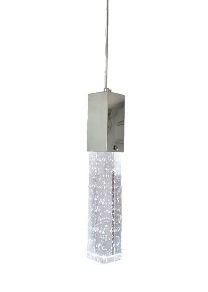 Luminária Pendente De Cristal Com Bolinhas Led Branca Fria 6500K Para Cabeceira Cama Quarto Lavabo - 1