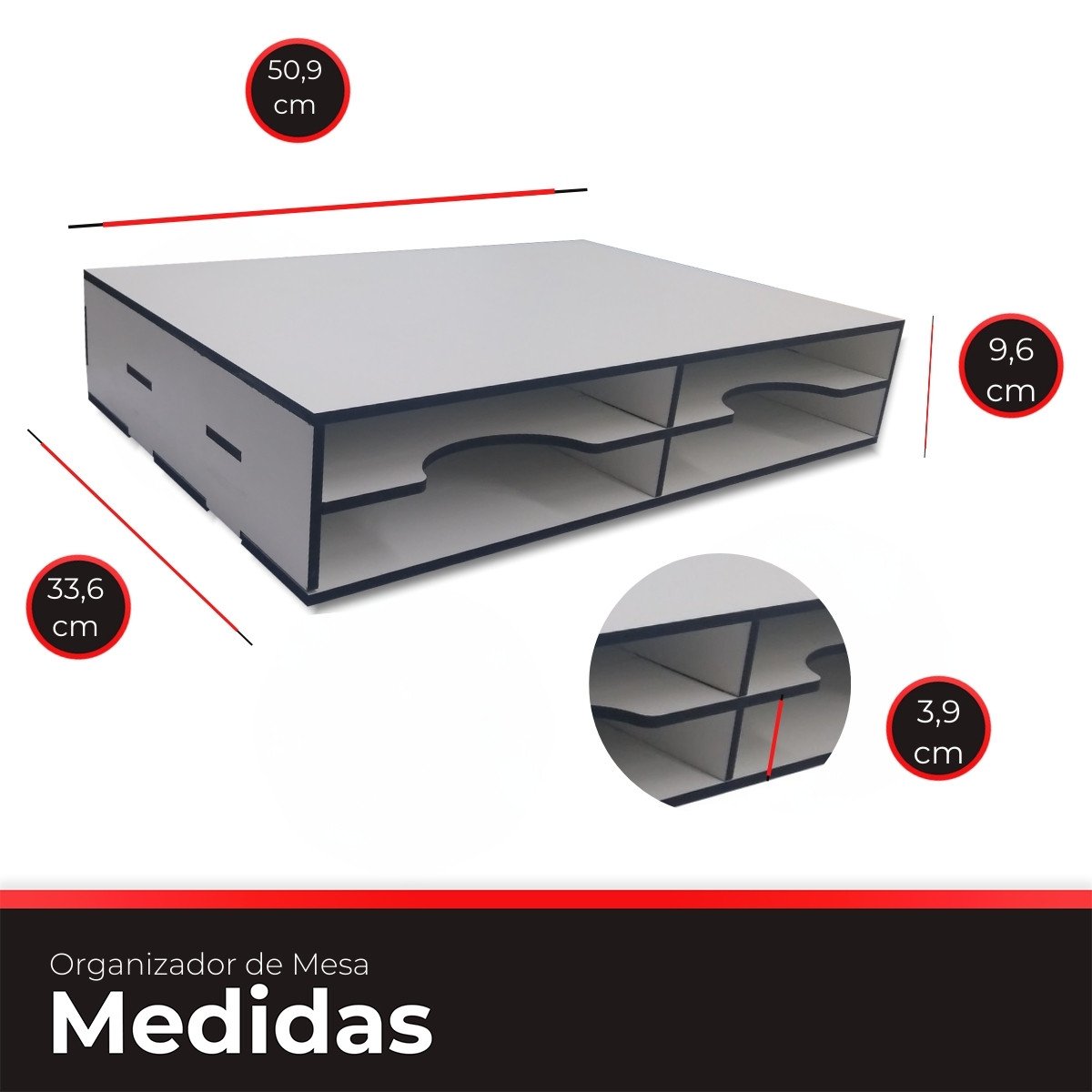 Organizador de Mesa em Mdf - 5