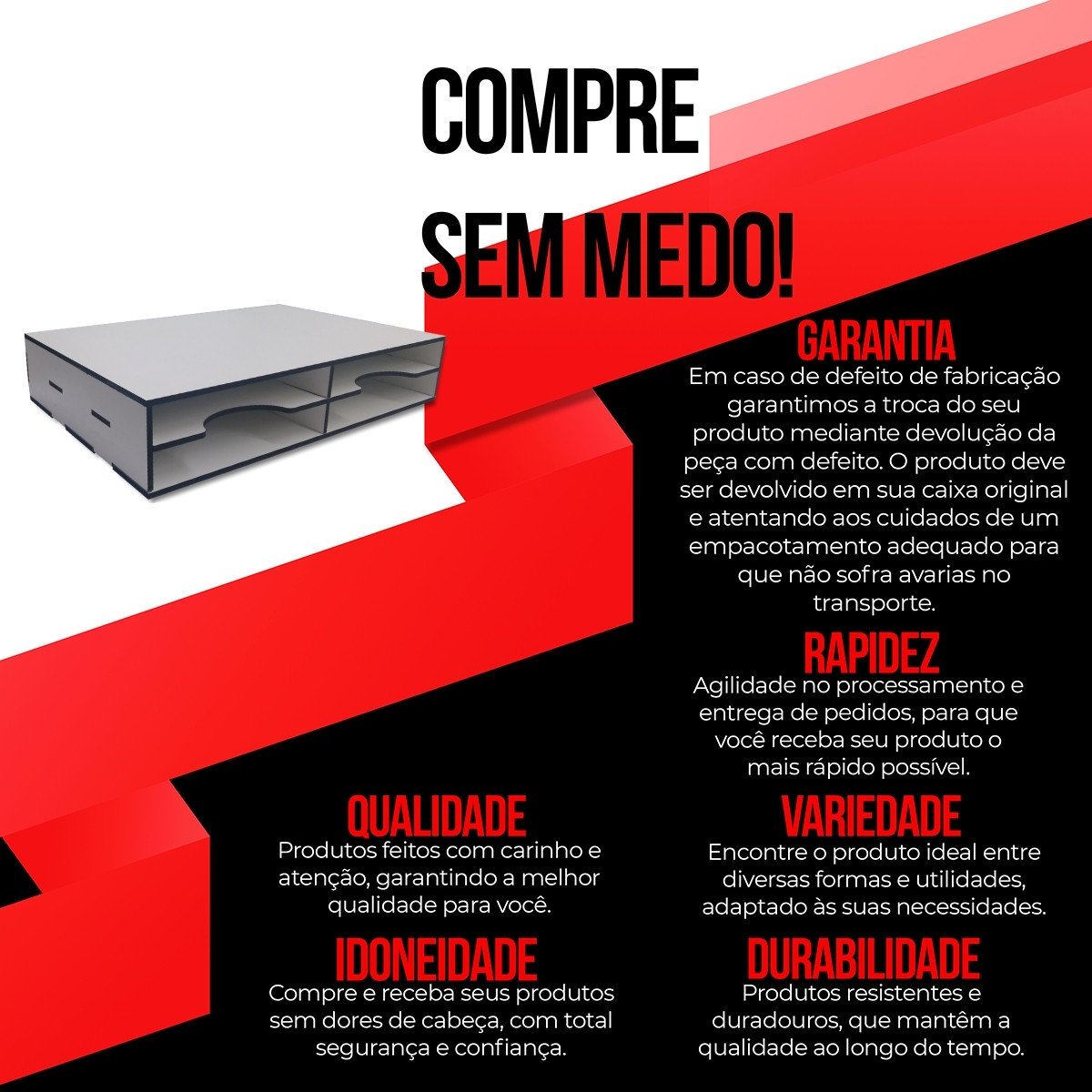 Organizador de Mesa em Mdf - 7