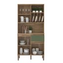 Ver imagem 2 de Armario Kit 3 Portas 1 Gaveta Carvalho Oak /arbo - Decibal