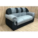 Ver imagem 4 de Sofá 2 e 3 Lugares Cinza com Preto 605/601 Corsa